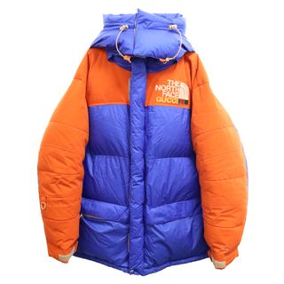 GUCCI グッチ 21AW ×THE NORTH FACE ザノースフェイス カラー切替オーバーサイズダウンジャケットコート 663895 XAADJ ブルー/オレンジ