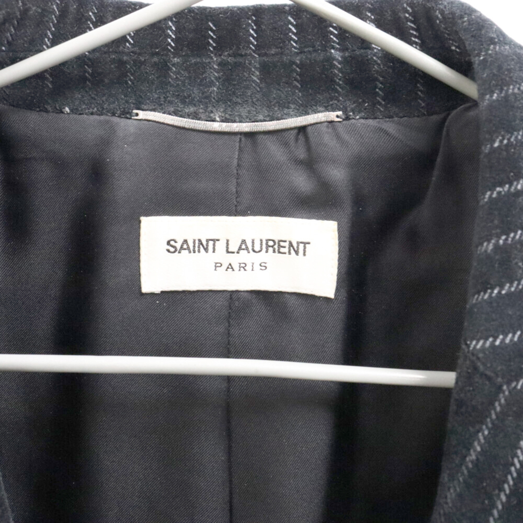 Saint Laurent(サンローラン)のSAINT LAURENT PARIS サンローランパリ ベロア ストライプ 2Bテーラードジャケット 662466 ブラック メンズのジャケット/アウター(テーラードジャケット)の商品写真