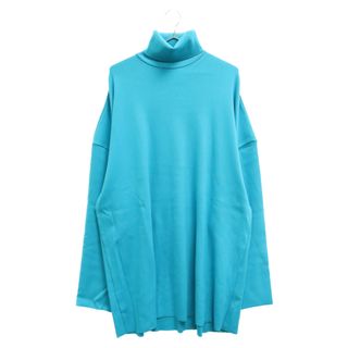 バレンシアガ(Balenciaga)のBALENCIAGA バレンシアガ タートルネック リブ編み ニットセーター ブルー 583943(ニット/セーター)