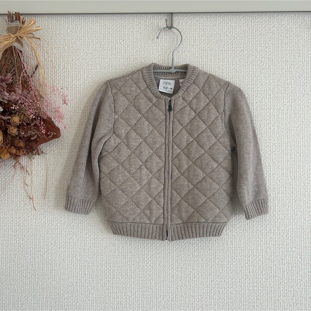 ZARA KIDS(ザラキッズ)の✩ZARA BABY✩ 新品　ニットブルゾン　ジャケット キッズ/ベビー/マタニティのベビー服(~85cm)(ジャケット/コート)の商品写真