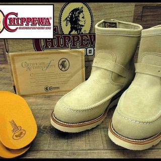 チペワ(CHIPPEWA)の黒タグ 新品 デッド チペワ 97875 スエード ブーツ サンド 26.5 ①(ブーツ)