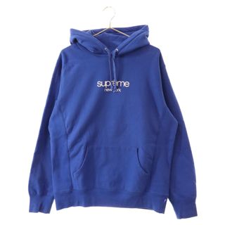 シュプリーム(Supreme)のSUPREME シュプリーム 15SS Classic Logo Hooded Sweatshirt クラシックロゴ プルオーバーパーカー フーディー ブルー(パーカー)