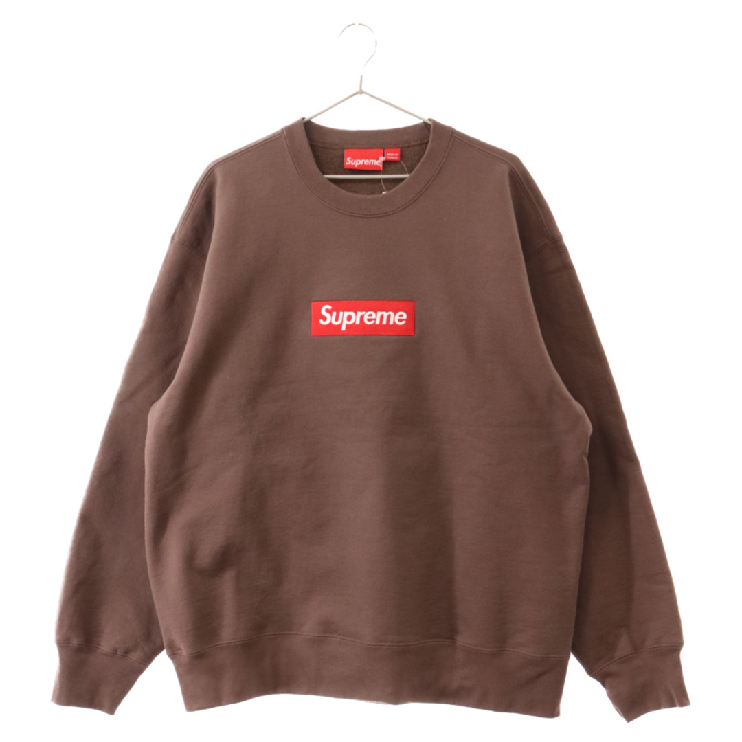 Supreme(シュプリーム)のSUPREME シュプリーム 22AW Box Logo Crewneck ボックスロゴ クルーネックスウェット トレーナー ブラウン メンズのトップス(スウェット)の商品写真