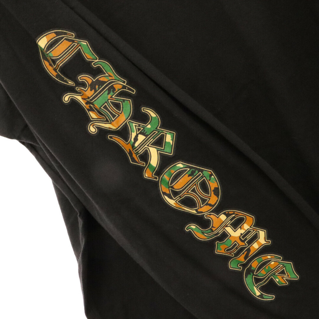 Chrome Hearts(クロムハーツ)のCHROME HEARTS クロムハーツ Camo Horseshoe L/S Tee カモフラ ホースシュー長袖Tシャツ ロンT ブラック メンズのトップス(Tシャツ/カットソー(七分/長袖))の商品写真