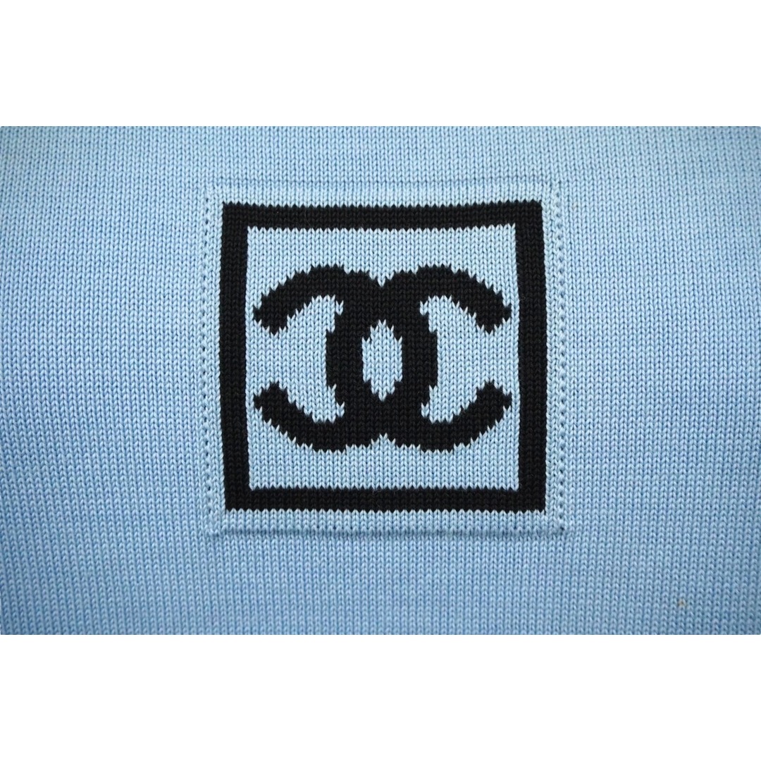 CHANEL - CHANEL シャネル スポーツライン 半袖ニット Tシャツ ココ CHANEL - CHANEL シャネル スポーツライン 半袖ニット Tシャツ ココ