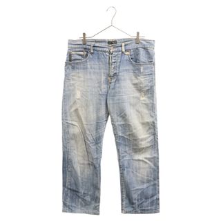 アルマーニジーンズ(ARMANI JEANS)のARMANI JEANS アルマーニ ジーンズ INDIGO 010 ウォッシュド ボタンフライ デニムパンツ インディゴ(デニム/ジーンズ)