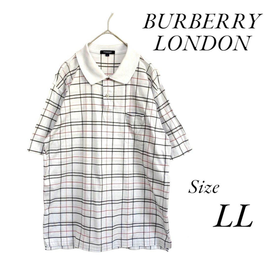 BURBERRY(バーバリー)の☆BURBERRY LONDON　バーバリーロンドン　半袖ポロシャツ　チェック柄 メンズのトップス(ポロシャツ)の商品写真