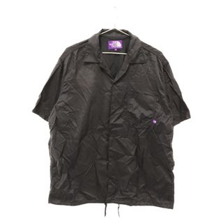 ザノースフェイス(THE NORTH FACE)のTHE NORTH FACE PURPLE LABEL ノースフェイスパープルレーベル × nanamica Nylon Ripstop H/S Shirt ナナミカ ナイロン リップ ストップ 半袖シャツ ブラック NT3017N(シャツ)