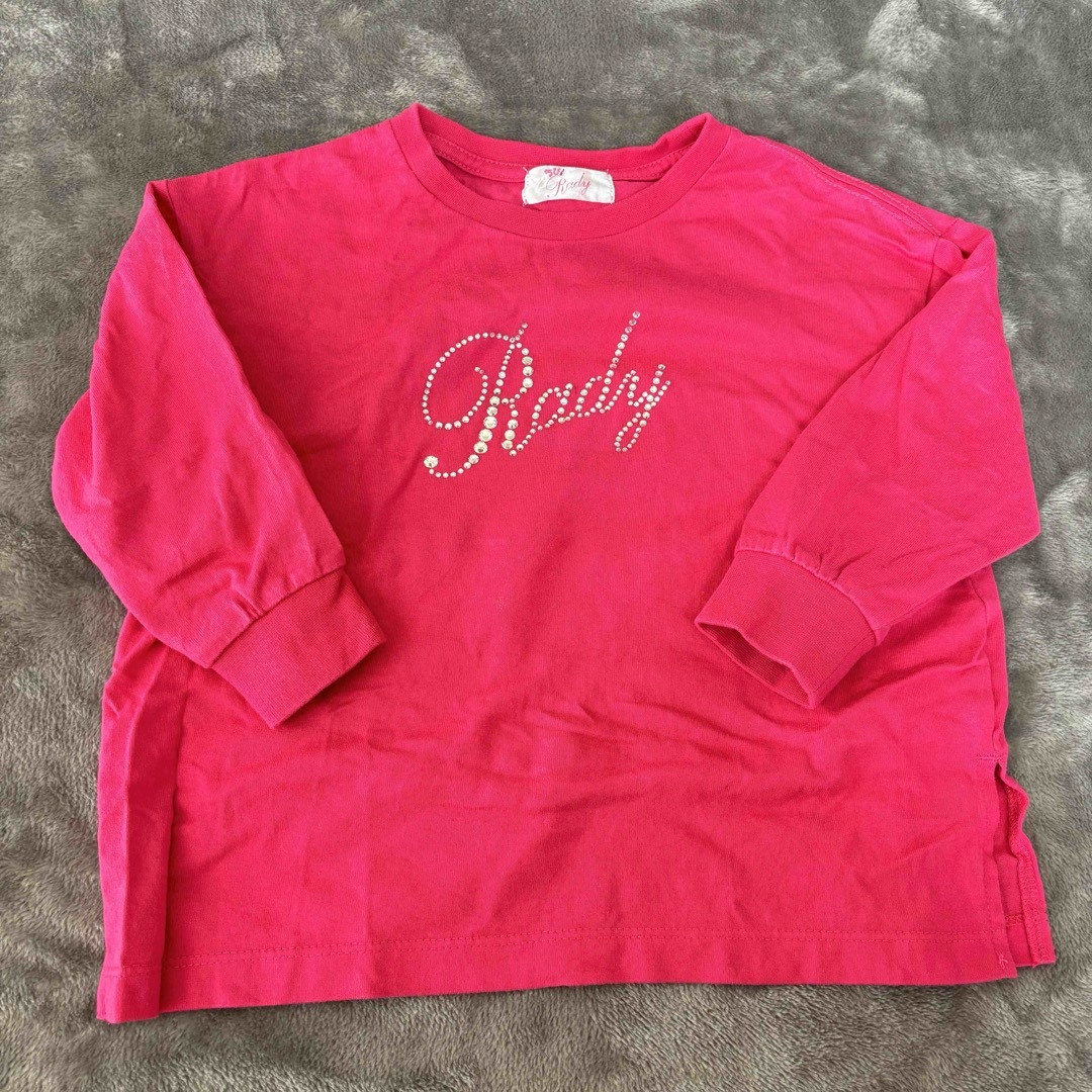 Rady(レディー)のちびRady＊ラインストーンロゴTシャツ キッズ/ベビー/マタニティのキッズ服女の子用(90cm~)(Tシャツ/カットソー)の商品写真