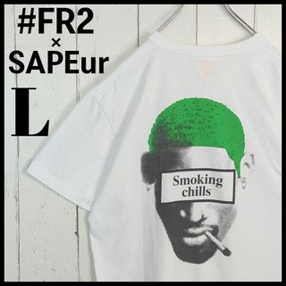 エフアールツー(#FR2)の【人気モデル】 #FR2 × SAPEur バックプリント ロッドマン Tシャツ(Tシャツ/カットソー(半袖/袖なし))