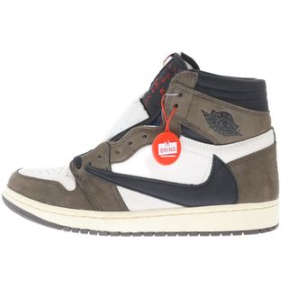 ナイキ(NIKE)のNIKE ナイキ ×TRAVIS SCOTT AIR JORDAN 1 HIGH OG TS SP CD4487-100 トラヴィススコット エアジョーダン1 ハイカットスニーカー ブラウン US8.5/26.5cm(スニーカー)