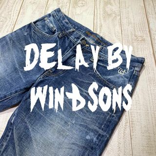 ウィンアンドサンズ(Win&Sons)の【Win&Sons】ウィンアンドサンズ ダメージ加工 ベルボトムデニムパンツ(デニム/ジーンズ)