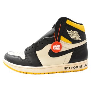 ナイキ(NIKE)のNIKE ナイキ AIR JORDAN 1 RETRO HIGH NOT FOR RESALE Varsity Maize エアジョーダンワンレトロ ノットフォーリセール ハイカットスニーカー  US9.5/27.5cm 861428-107(スニーカー)