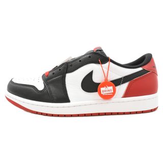 ナイキ(NIKE)のNIKE ナイキ AIR JORDAN 1 RETRO LOW OG BLACK TOE エアジョーダン1 ロー ブラックトゥ ローカットスニーカー ホワイト/ブラック/レッド US10.5/28.5cm CZ0790-106(スニーカー)