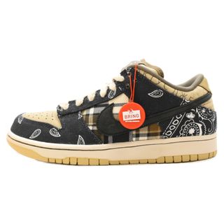 ナイキ(NIKE)のNIKE SB ナイキエスビー DUNK LOW PRM QS TRAVIS SCOTT CACTUS JACK CT5053-001 トラビススコット ダンクロープレミアムカクタスジャックスニーカー ネイビー/ベージュ(スニーカー)