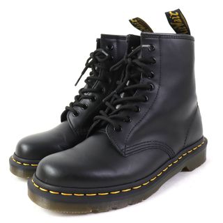 ドクターマーチン(Dr.Martens)の極美品 Dr.Martens ドクターマーチン 1460 スムースレザー 8ホール レースアップ ショートブーツ ブラック UK6 レディース 箱付き 定番人気◎(ブーツ)