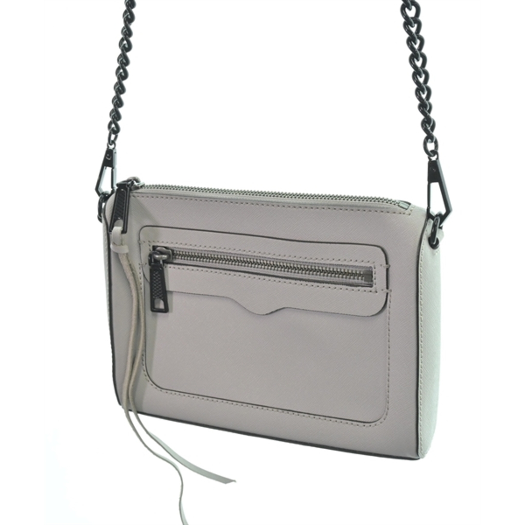 Rebecca Minkoff(レベッカミンコフ)のREBECCA MINKOFF ショルダーバッグ - グレーベージュ系 【古着】【中古】 レディースのバッグ(ショルダーバッグ)の商品写真