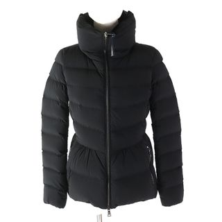 モンクレール(MONCLER)の極美品 MONCLER モンクレール 19-20AW NEVA タンドカラー ZIP UP ダウンジャケット ブラック 1 ハンガー付き レディース 美シルエット◎(ダウンジャケット)