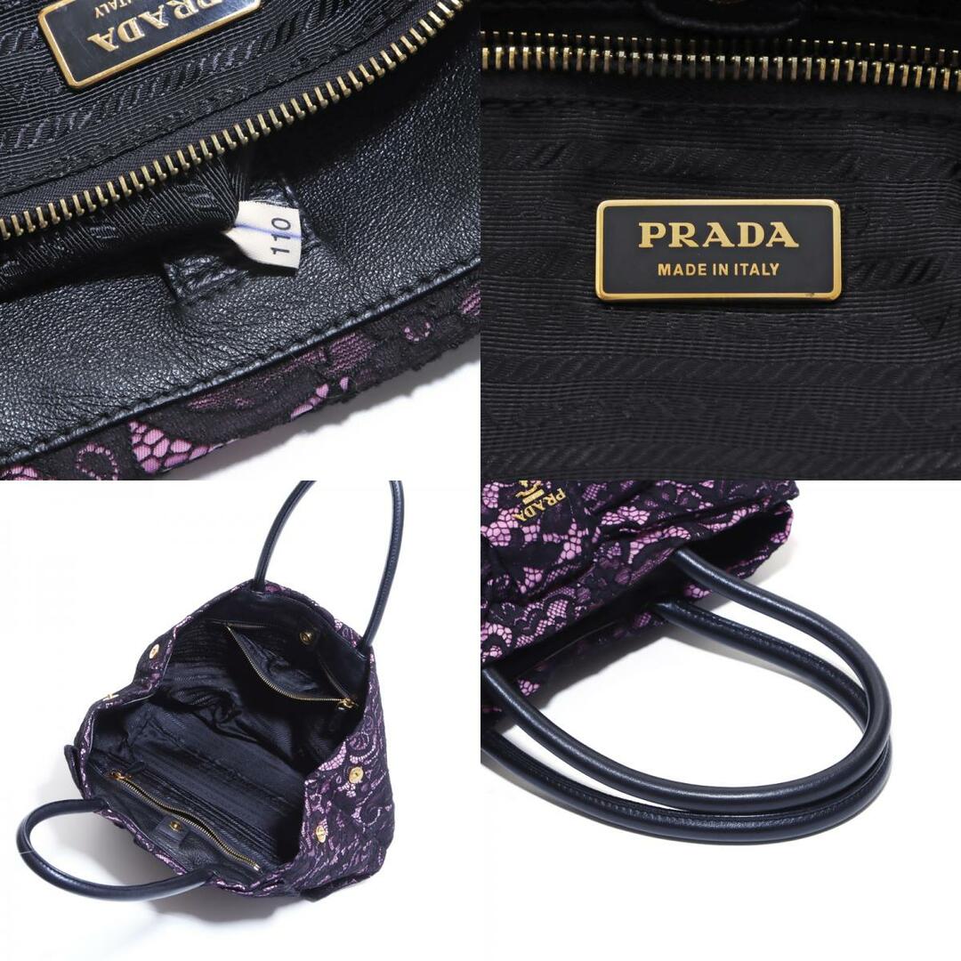 PRADA(プラダ)のプラダ PRADA レース リボン 総柄 ハンドバッグ レディースのバッグ(ハンドバッグ)の商品写真