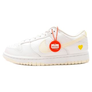 ナイキ(NIKE)のNIKE ナイキ WMNS DUNK LOW YELLOW HEARTS ウィメンズ ダンク イエローハート ローカットスニーカー ホワイト US9/26cm FD0803-100(スニーカー)