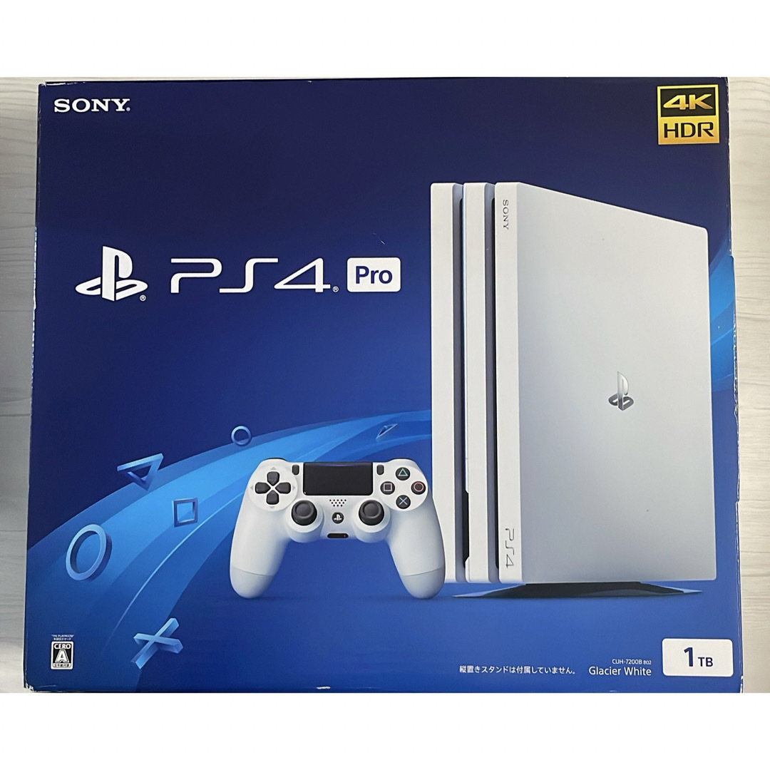 PlayStation4(プレイステーション4)の【最終値下げ】PlayStation4 Pro CUH-7200BB02 1TB エンタメ/ホビーのゲームソフト/ゲーム機本体(家庭用ゲーム機本体)の商品写真