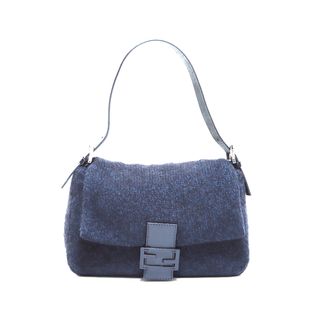 フェンディ(FENDI)のフェンディ FENDI ニット ウール マンマバケット ショルダーバッグ(ショルダーバッグ)