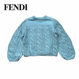 フェンディ(FENDI)の極美品 現行タグ FENDI フェンディ ニット モヘヤ シルク セーター(ニット/セーター)