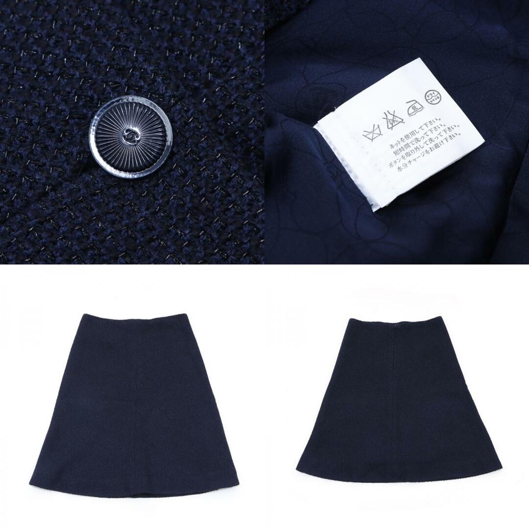 CHANEL(シャネル)のシャネル CHANEL ココマーク ボタン コットン スカート スーツ レディースのフォーマル/ドレス(スーツ)の商品写真