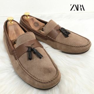 ザラ(ZARA)のザラ ZARA タッセル スエード モカシン ローファー スリッポン(スリッポン/モカシン)