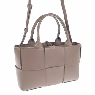 ボッテガヴェネタ(Bottega Veneta)の【中古】【Aランク】BOTTEGA VENETA ボッテガヴェネタ ミニアルコ トートバッグ ショルダー 2way 709337VCQC22560 ラムスキン トープグレー【ISEYA】(その他)