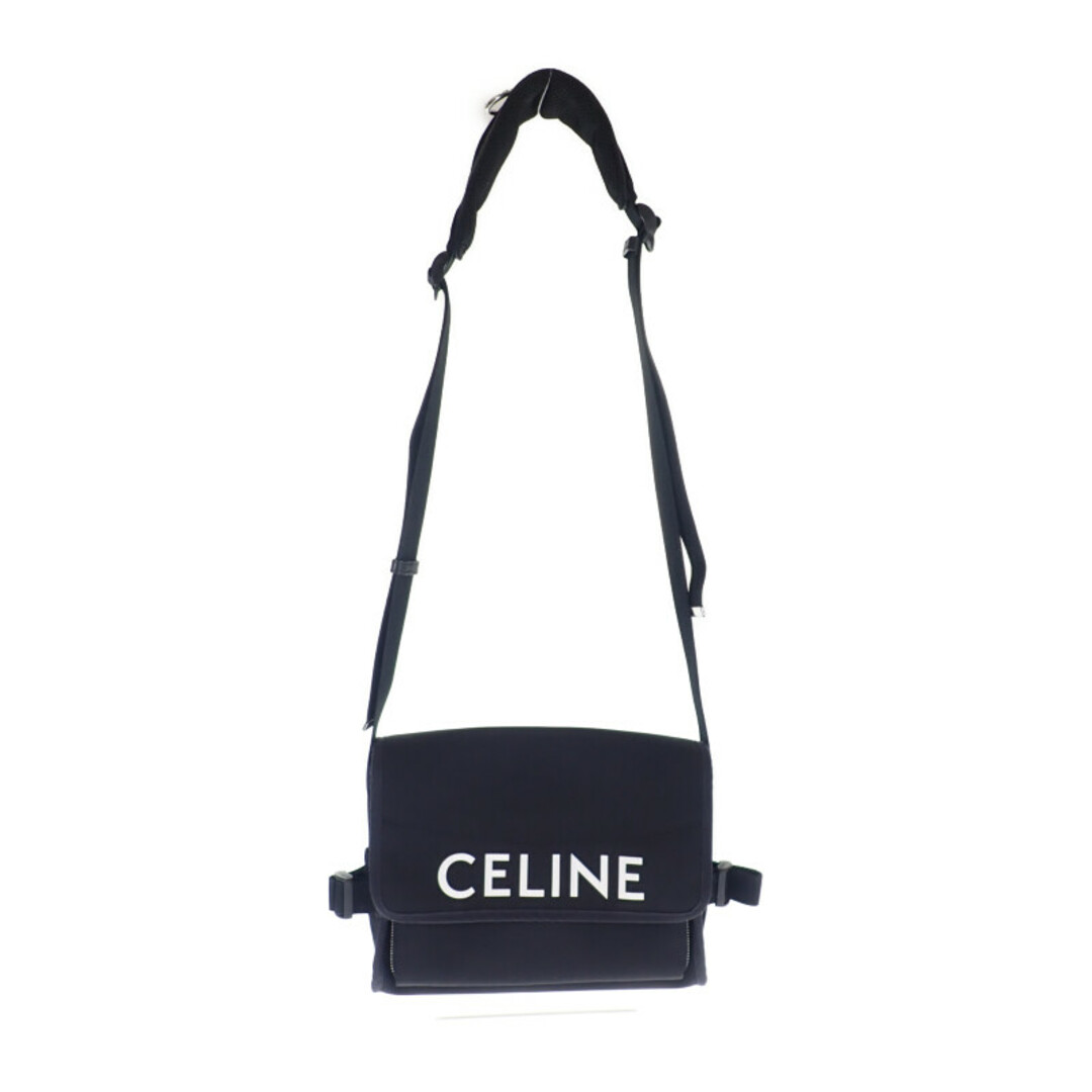 celine(セリーヌ)の【中古】【ABランク】CELINE セリーヌ スモールトレッキングメッセンジャー ショルダーバッグ クロスボディ 110062DMT.38SI ナイロン ブラック メンズ【ISEYA】 メンズのバッグ(ショルダーバッグ)の商品写真