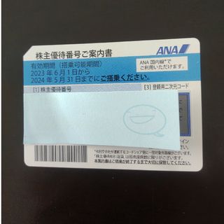 エーエヌエー(ゼンニッポンクウユ)(ANA(全日本空輸))のANA 　ana 株主優待券　チケット　２０２４年５月３１日迄☆(航空券)