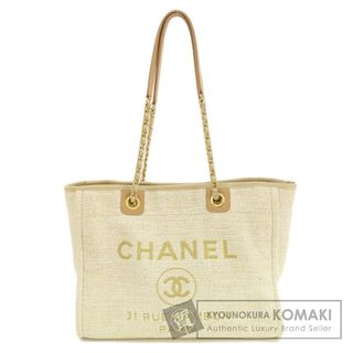 シャネル(CHANEL)のCHANEL ドーヴィルMM ゴールド金具 トートバッグ ツィード レディース(トートバッグ)