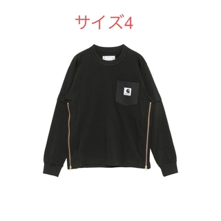 サカイ(sacai)のSacai Carhartt WIP L/S T-Shirt BLACKサイズ4(Tシャツ/カットソー(七分/長袖))