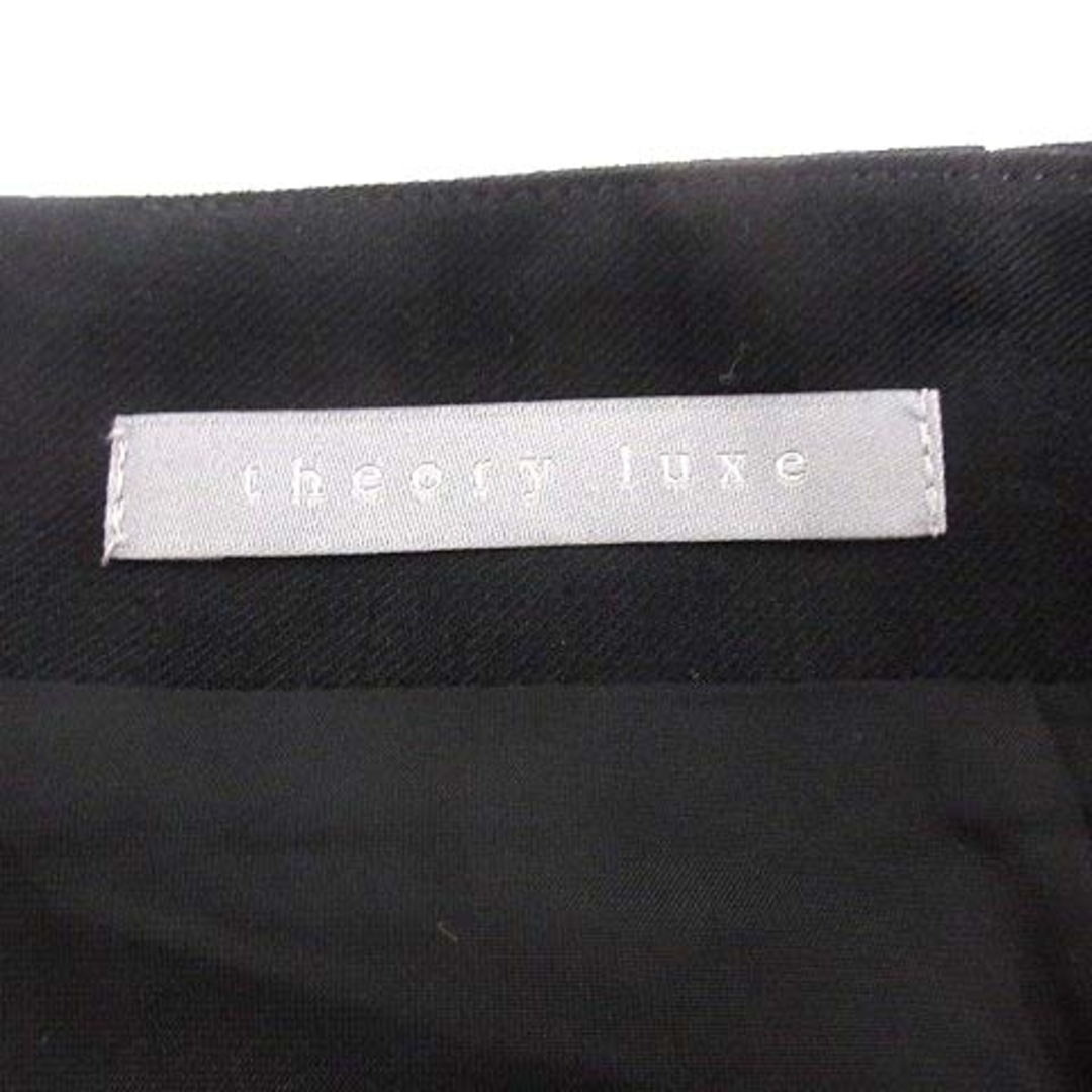 Theory luxe(セオリーリュクス)のtheory luxe タイトスカート ひざ丈 ウール 42 黒 ブラック レディースのスカート(ひざ丈スカート)の商品写真
