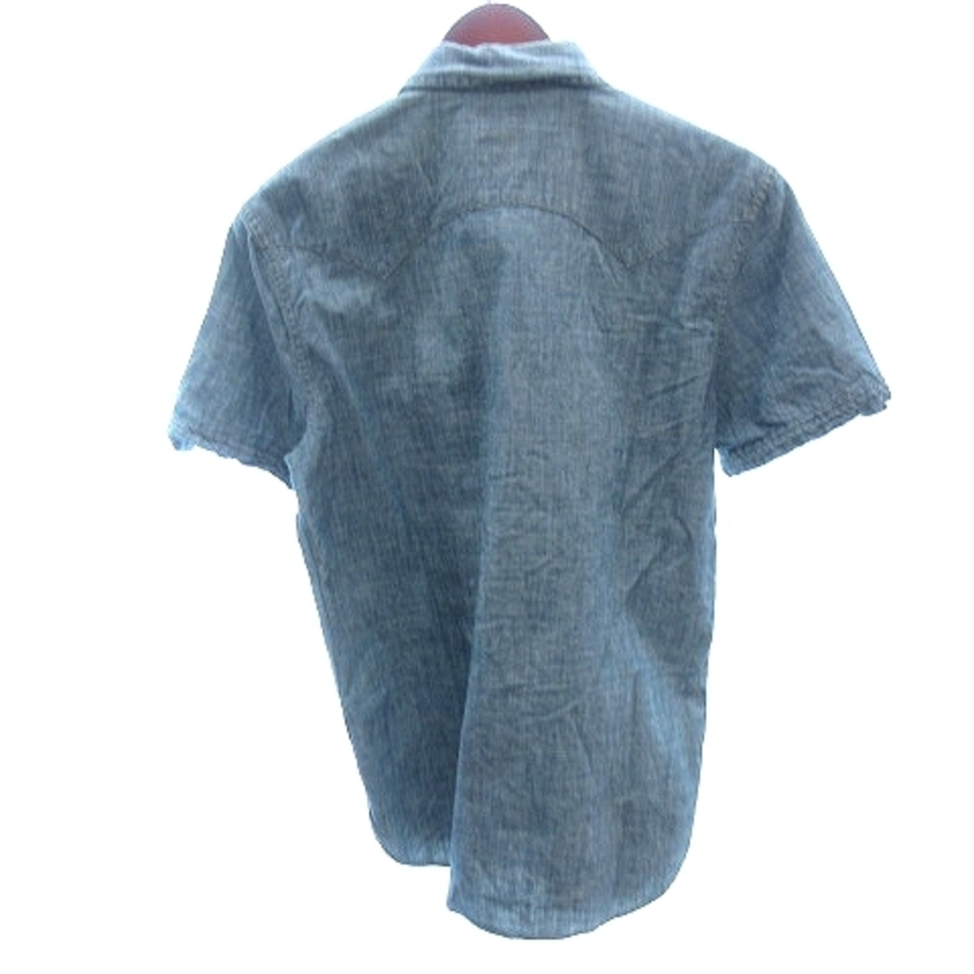 Levi's(リーバイス)のリーバイス シャンブレーシャツ ステンカラー 半袖 S 水色 ライトブルー メンズのトップス(シャツ)の商品写真