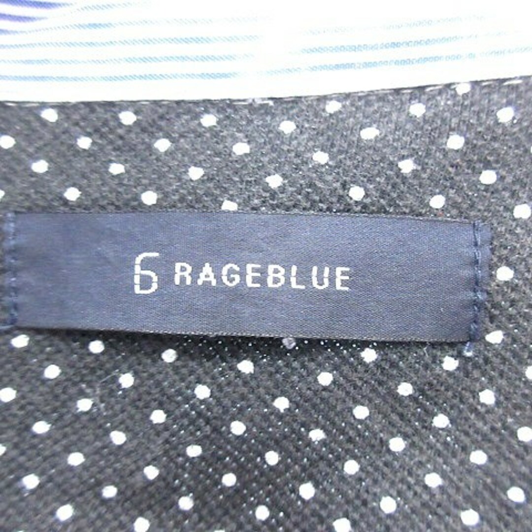 RAGEBLUE(レイジブルー)のレイジブルー ポロシャツ 鹿の子 パイピング ドット 半袖 M グレー /AU メンズのトップス(ポロシャツ)の商品写真