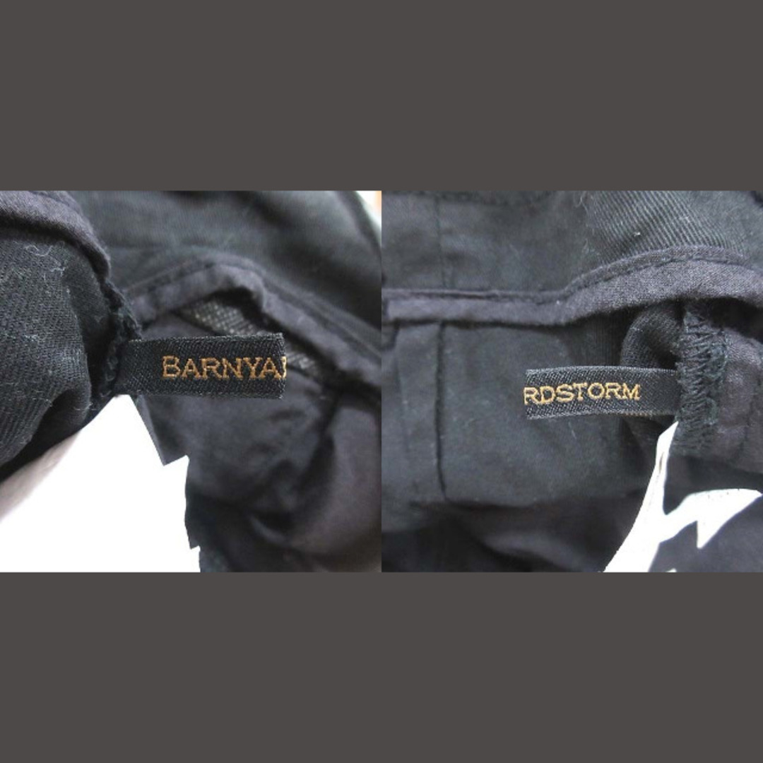 BARNYARDSTORM(バンヤードストーム)のバンヤードストーム テーパードパンツ ワイド サスペンダー付き 0 黒 ブラック レディースのパンツ(その他)の商品写真