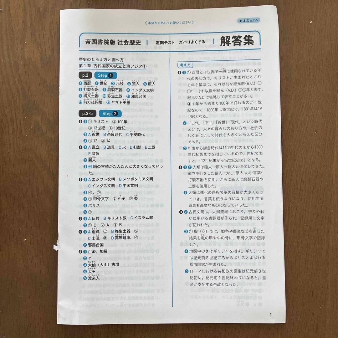 定期テストズバリよくでる歴史中学帝国書院版 エンタメ/ホビーの本(語学/参考書)の商品写真