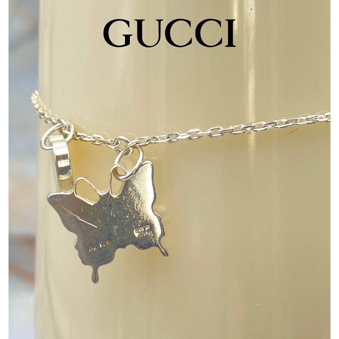 Gucci(グッチ)のGUCCI グッチ　 ハート　バタフライ ブレスレット　SV925 レディースのアクセサリー(ブレスレット/バングル)の商品写真