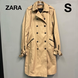 ZARA - zara basicトレンチコート　スプリングコート　ベージュ　s アウター