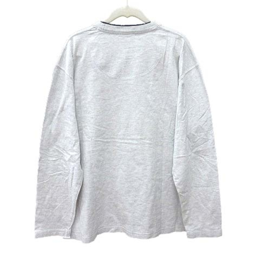CONVERSE(コンバース)のコンバース Tシャツ 長袖 ロゴプリント 重ね着風 3L ライトグレー メンズのトップス(Tシャツ/カットソー(七分/長袖))の商品写真