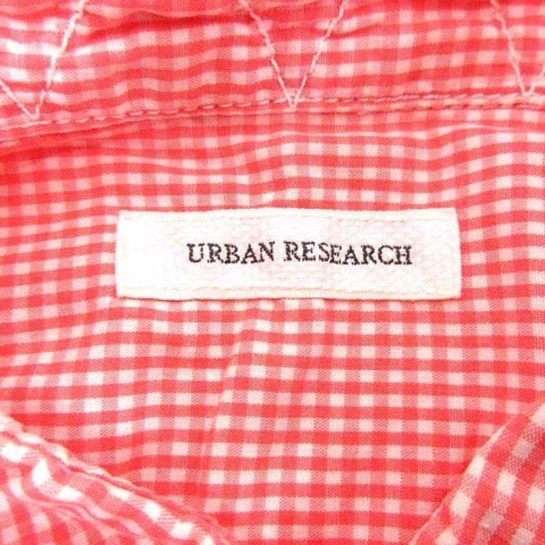 URBAN RESEARCH(アーバンリサーチ)のアーバンリサーチ カジュアルシャツ ギンガムチェック 長袖 36 赤 レッド 白 メンズのトップス(シャツ)の商品写真