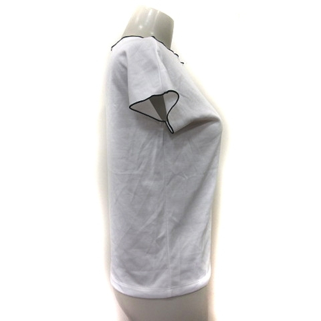 Noble(ノーブル)のノーブル  カットソー フレンチスリーブ 白 ホワイト /YI レディースのトップス(カットソー(半袖/袖なし))の商品写真