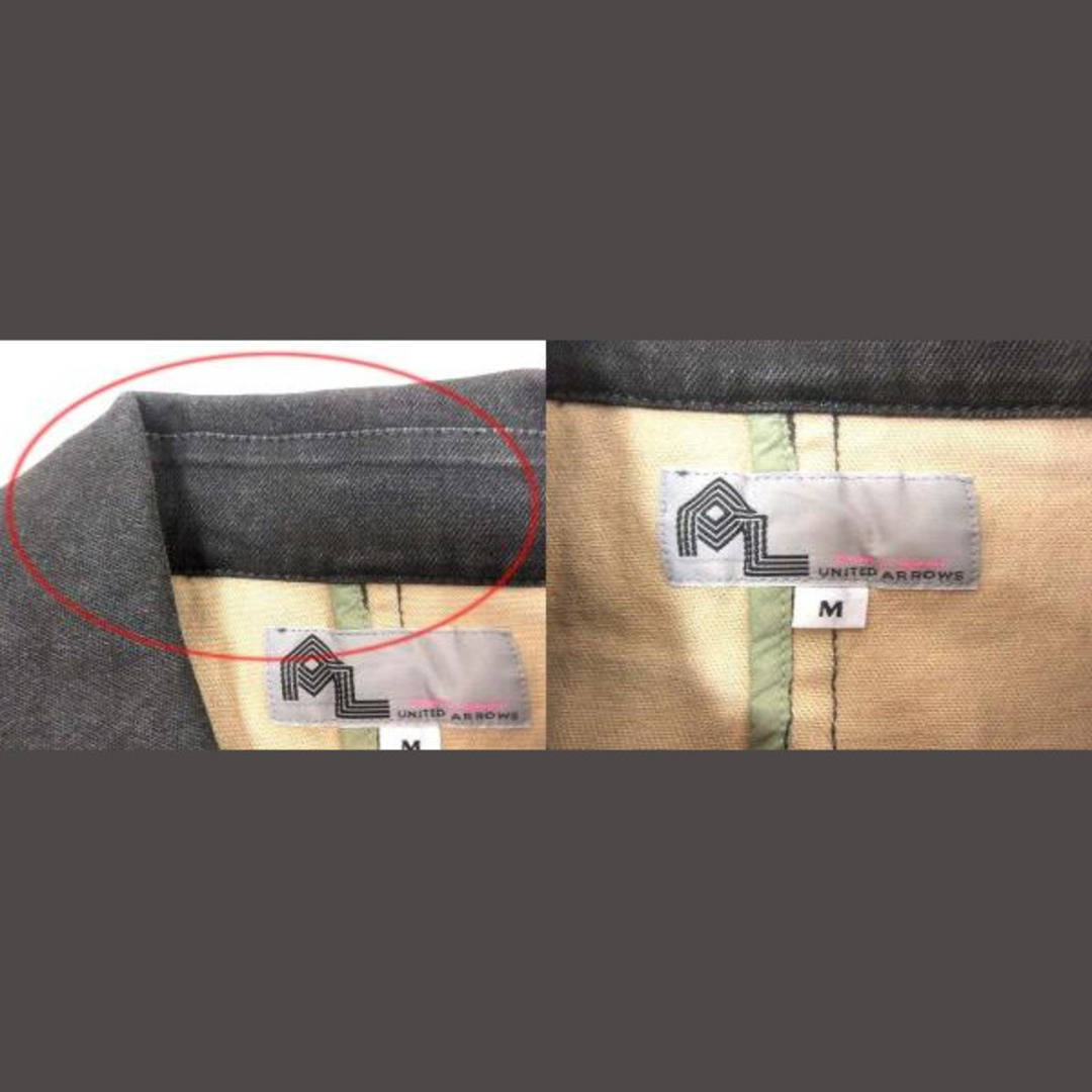 ユナイテッドアローズ ピンクレーベル デニムジャケット M チャコールグレー レディースのジャケット/アウター(その他)の商品写真
