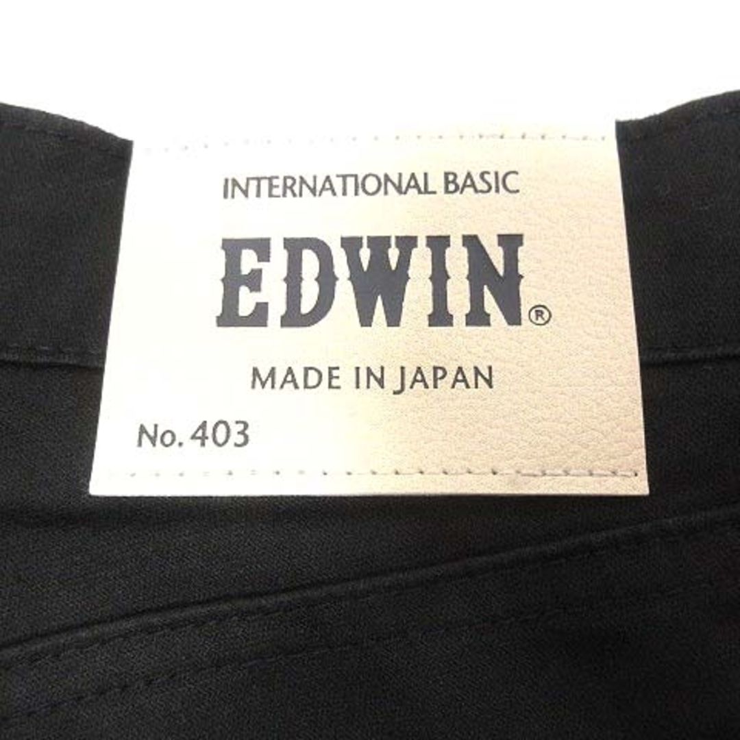 EDWIN(エドウィン)のエドウィン EDWIN 403 テーパードパンツ 30 黒 ブラック /YK メンズのパンツ(スラックス)の商品写真