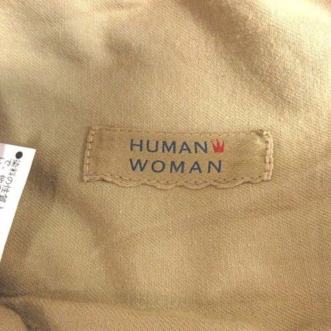 HUMAN WOMAN(ヒューマンウーマン)のHUMAN WOMAN テーパードパンツ ストレッチ M ベージュ /YK レディースのパンツ(その他)の商品写真