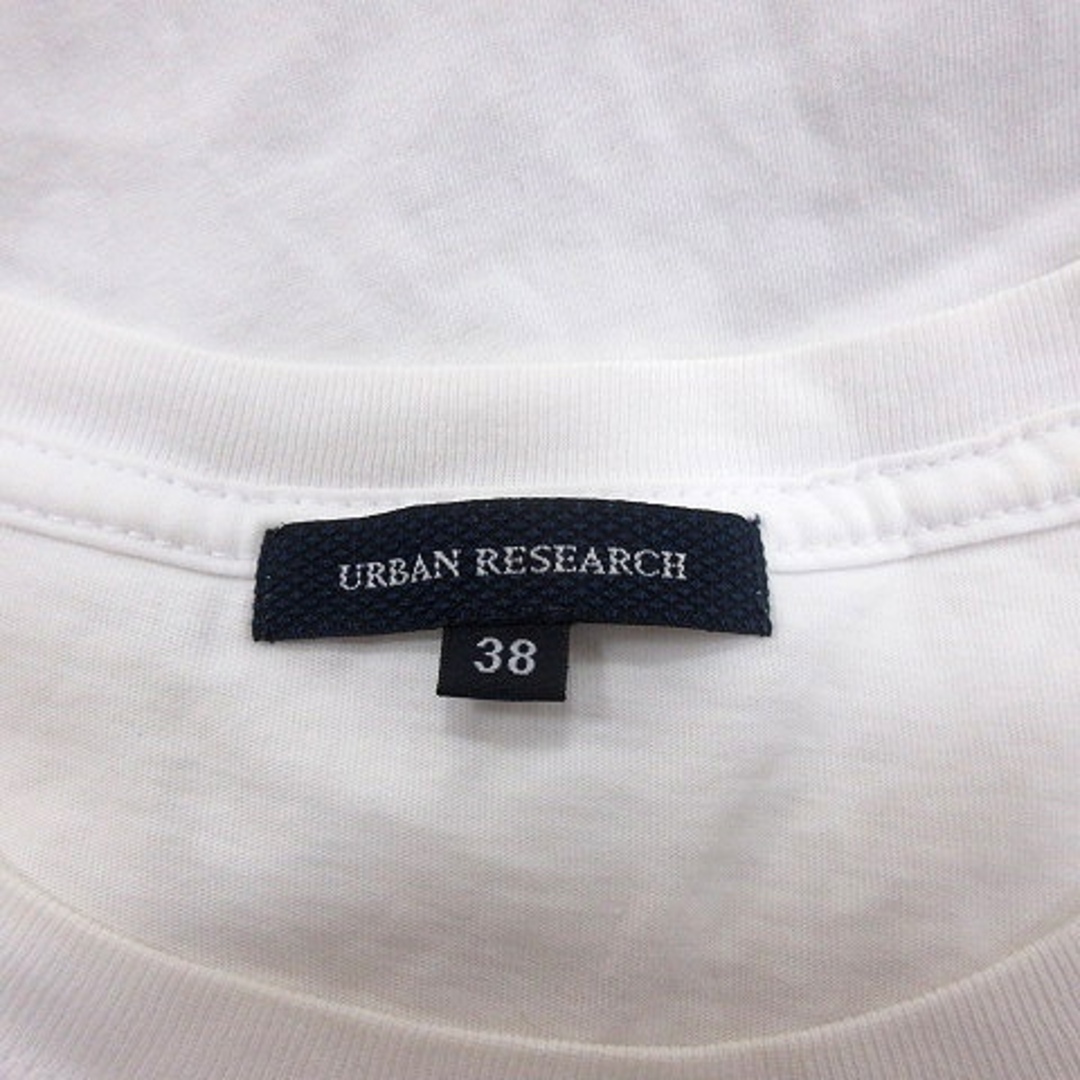 URBAN RESEARCH(アーバンリサーチ)のアーバンリサーチ カットソー Tシャツ ラウンドネック プリント 半袖 38 白 レディースのトップス(Tシャツ(半袖/袖なし))の商品写真