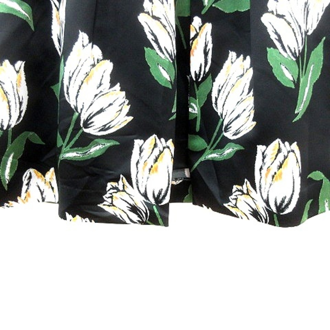 Chesty(チェスティ)のチェスティ Chesty フレアスカート ひざ丈 花柄 0 黒 ブラック /MN レディースのスカート(ひざ丈スカート)の商品写真