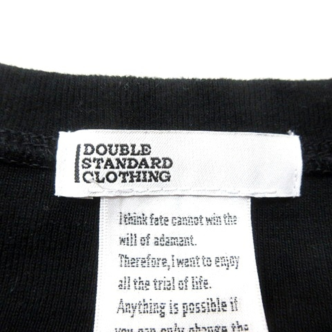 DOUBLE STANDARD CLOTHING(ダブルスタンダードクロージング)のダブルスタンダードクロージング ダブスタ カットソー Tシャツ 長袖 38 黒 レディースのトップス(Tシャツ(長袖/七分))の商品写真